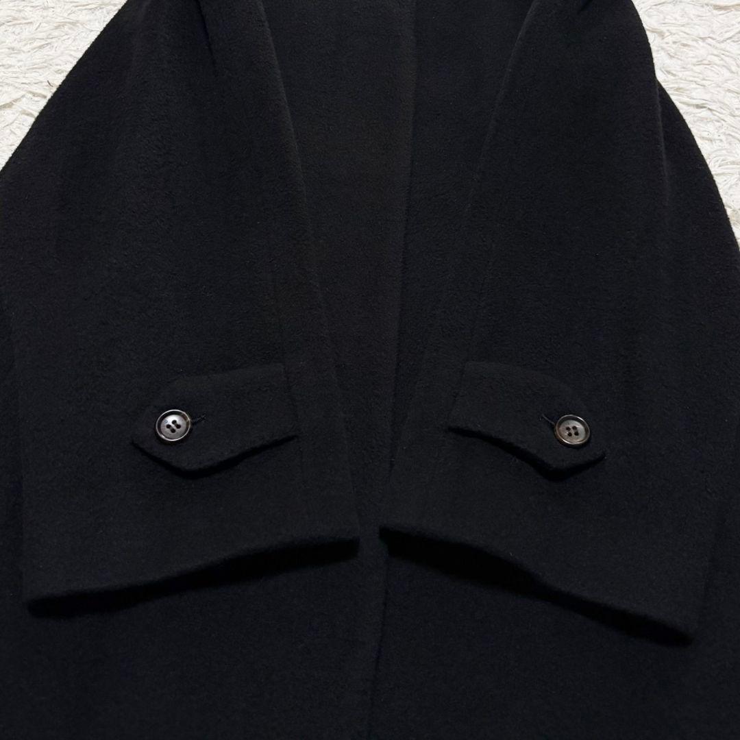 極美品 バーバリーズ ロングコート カシミヤ100% 黒
