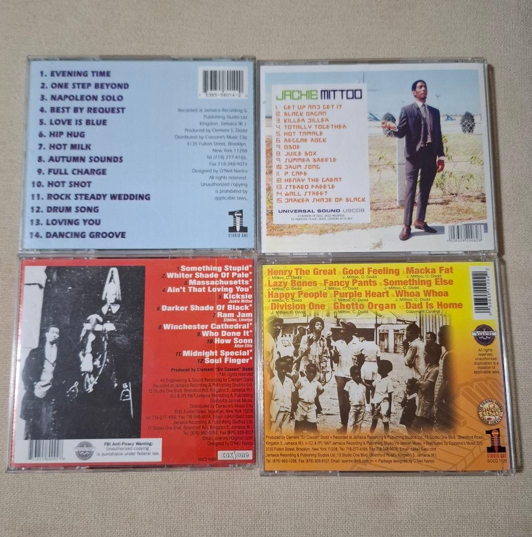 Jackie Mittoo 廃盤CD ４枚売り レゲエ名盤 STUDIO ONE
