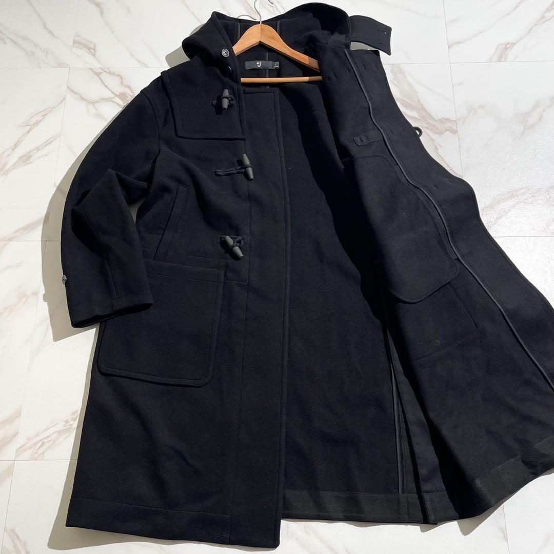【美品✨】＋J ユニクロ ダッフルコート オーバーサイズ 黒 L
