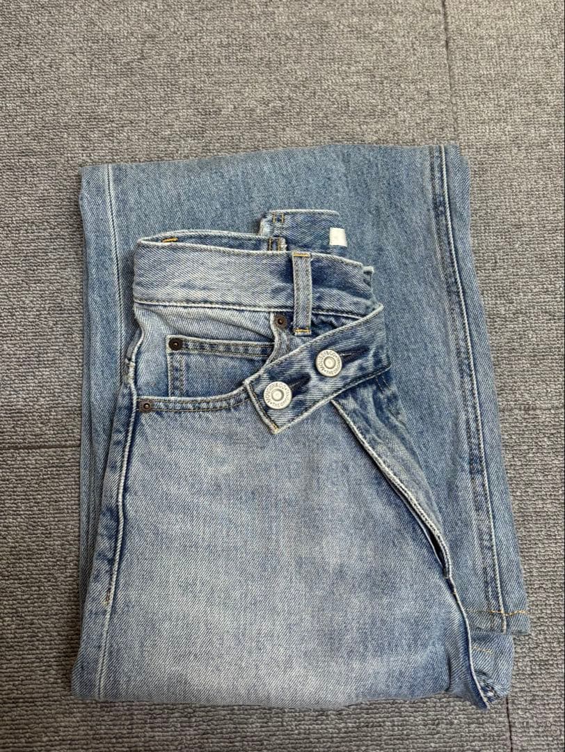 MOUSSY CROSS WAIST WIDESTRAIGHT サイズ0