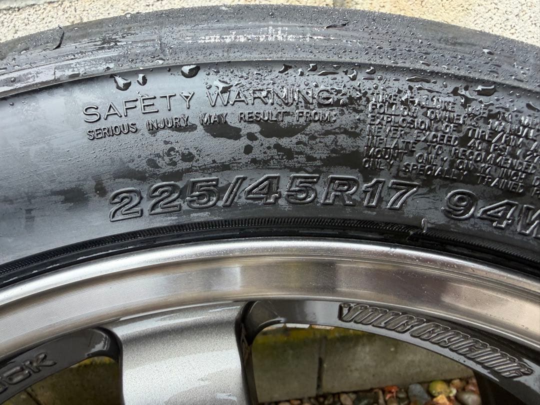 【廃盤】RAYS TE37 SL 17インチ 4本 17×7.5J +40