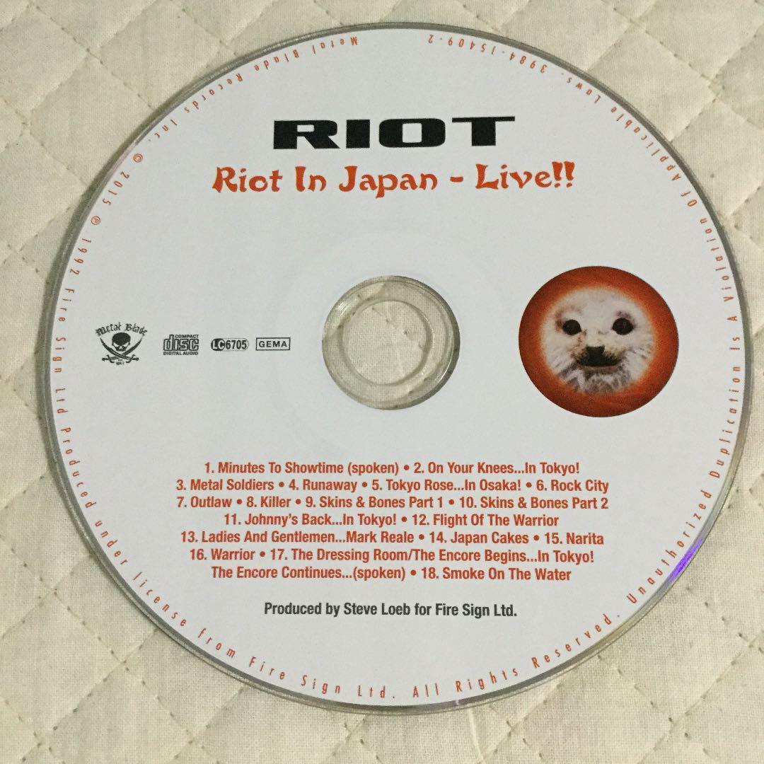 RIOT/ライオット/LIVE IN JAPAN 1992/ 2015年