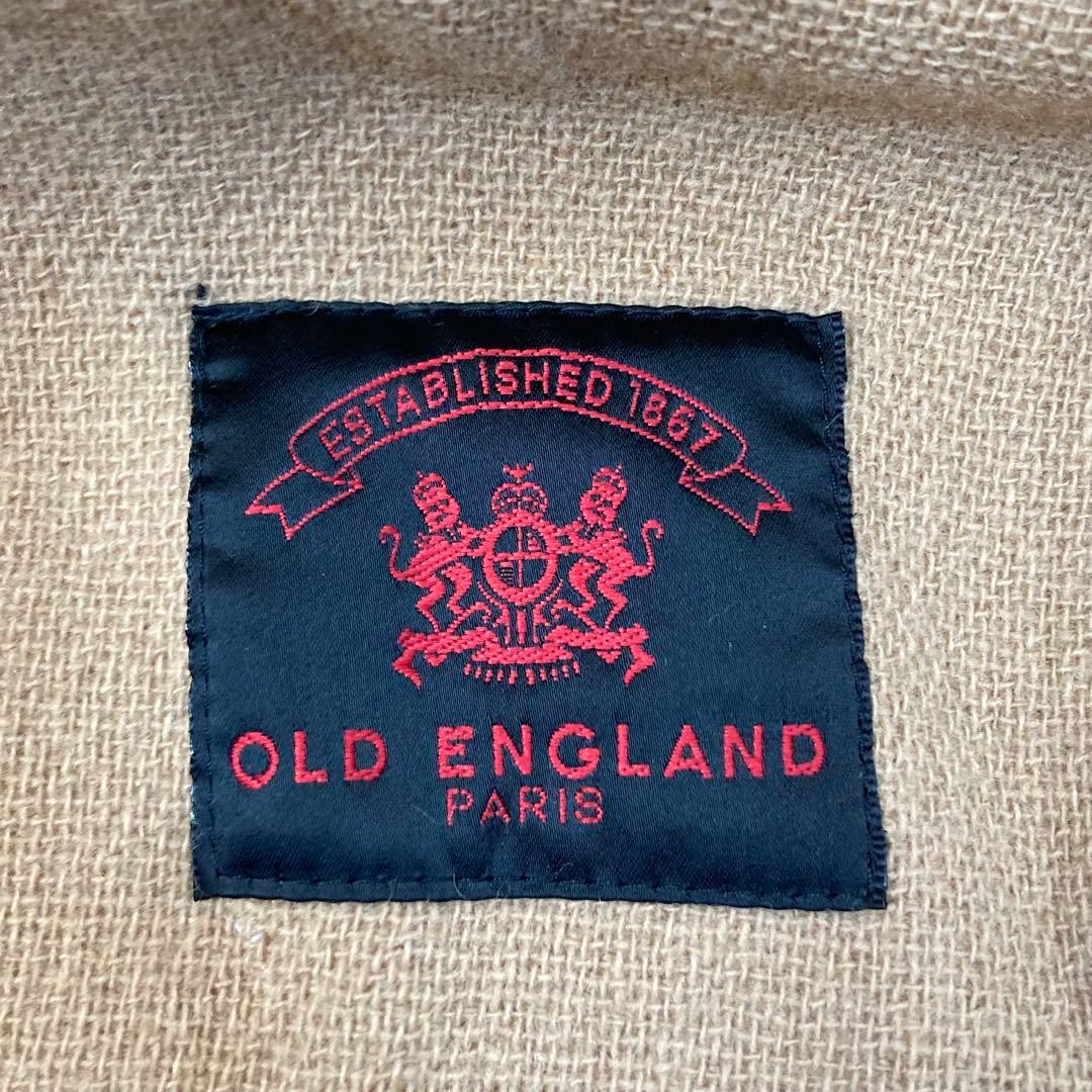 OLD ENGLAND ダッフルコート ベージュ 8サイズ ヘリンボーン　ウール