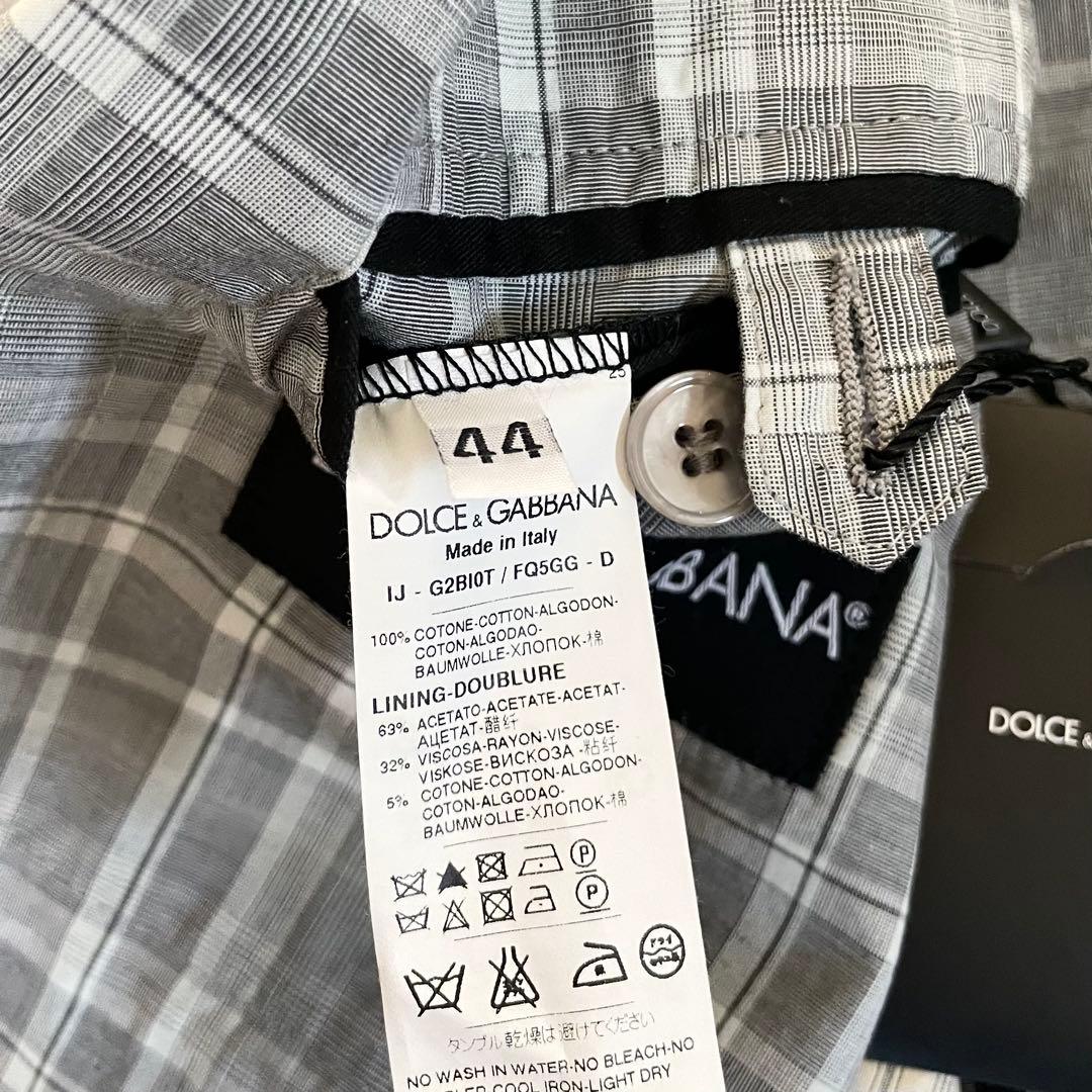 未使用★DOLCE&GABBANA チェック　ジャケット　メンズ　44