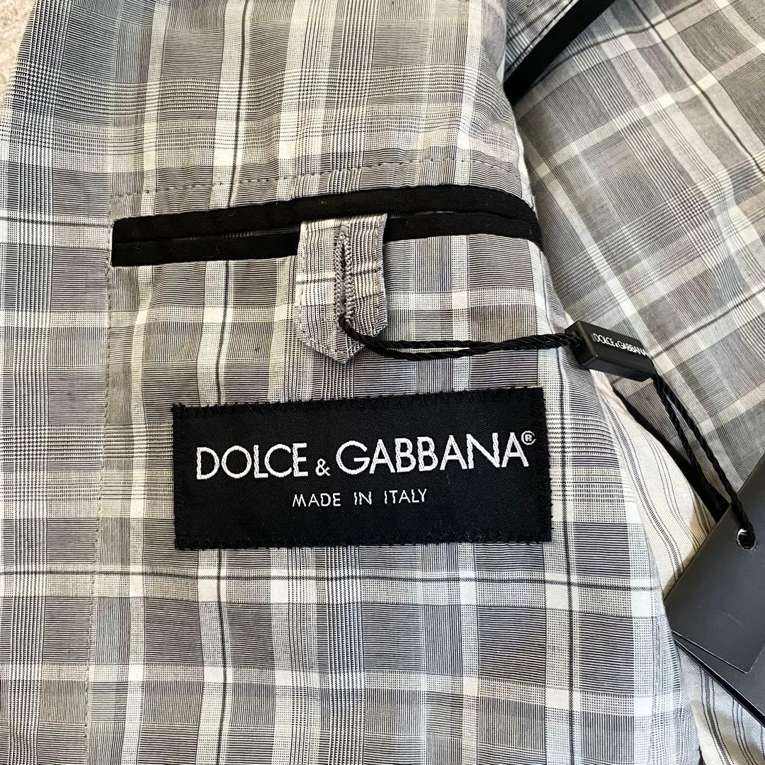 未使用★DOLCE&GABBANA チェック　ジャケット　メンズ　44