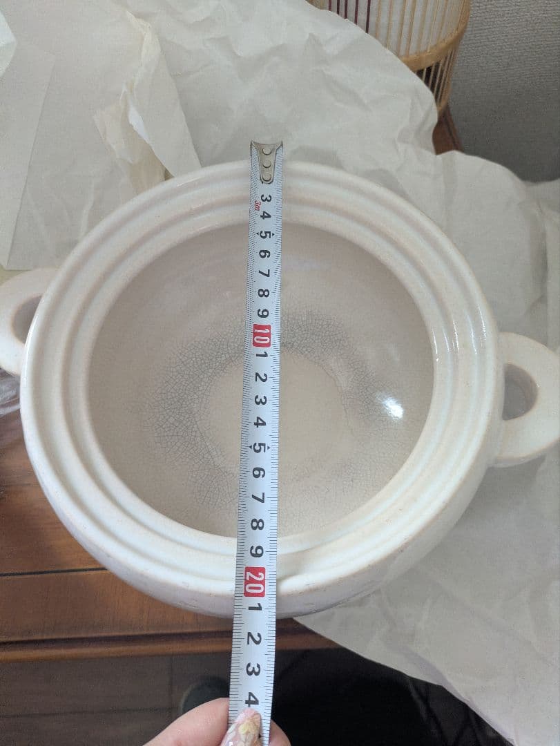 長谷園 伊賀土鍋 大 ヘルシー蒸し鍋 陶製すのこ付き 直径約20cm