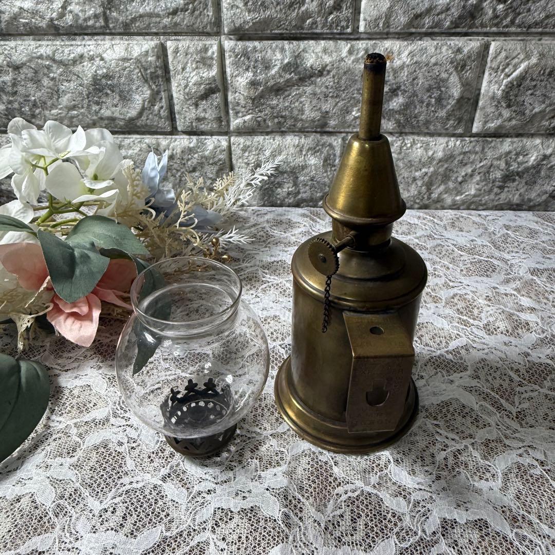 フランス製 アンティーク ピジョンランプ Lampe Olympe オイルランプ