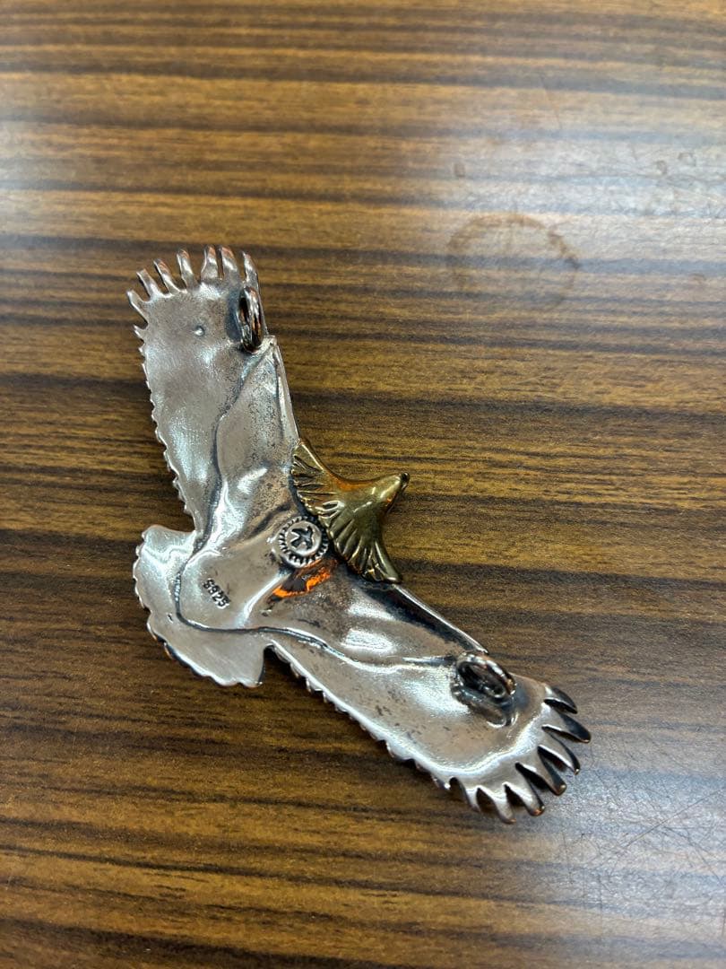 ネイティブアメリカン 鷲 ブローチ ターコイズsilver925