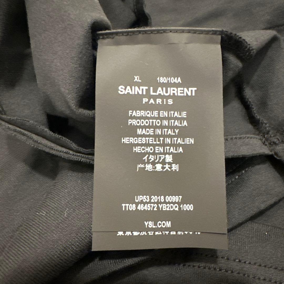 m*2様 【新品・未使用】SAINT LAURENT ブラック Tシャツ XL