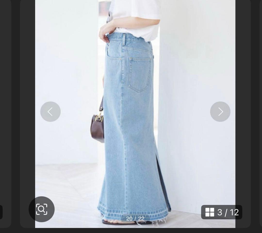 新品　タグ付　スローブイエナ　デニム　スカート
