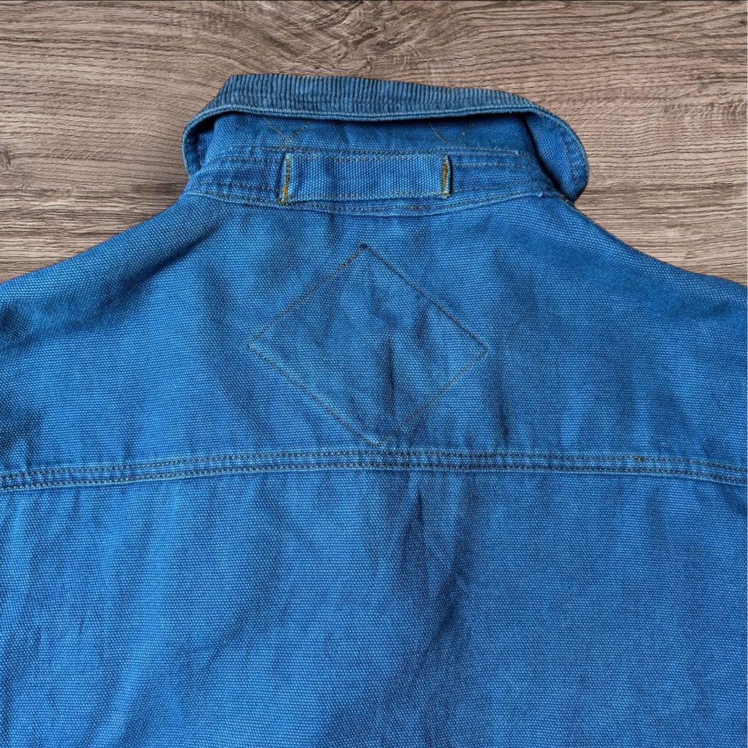 NATURAL COLBROOKワークジャケットブルー XL相当襟コーデュロイ