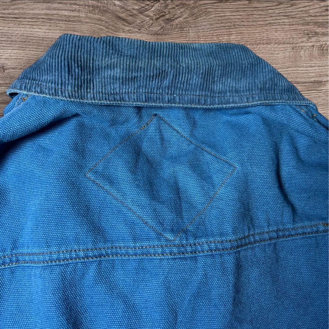 NATURAL COLBROOKワークジャケットブルー XL相当襟コーデュロイ