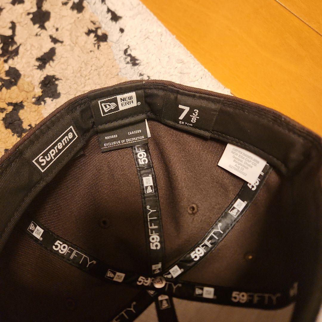 Supreme 59FIFTY キャップ ブラウン7 3/8