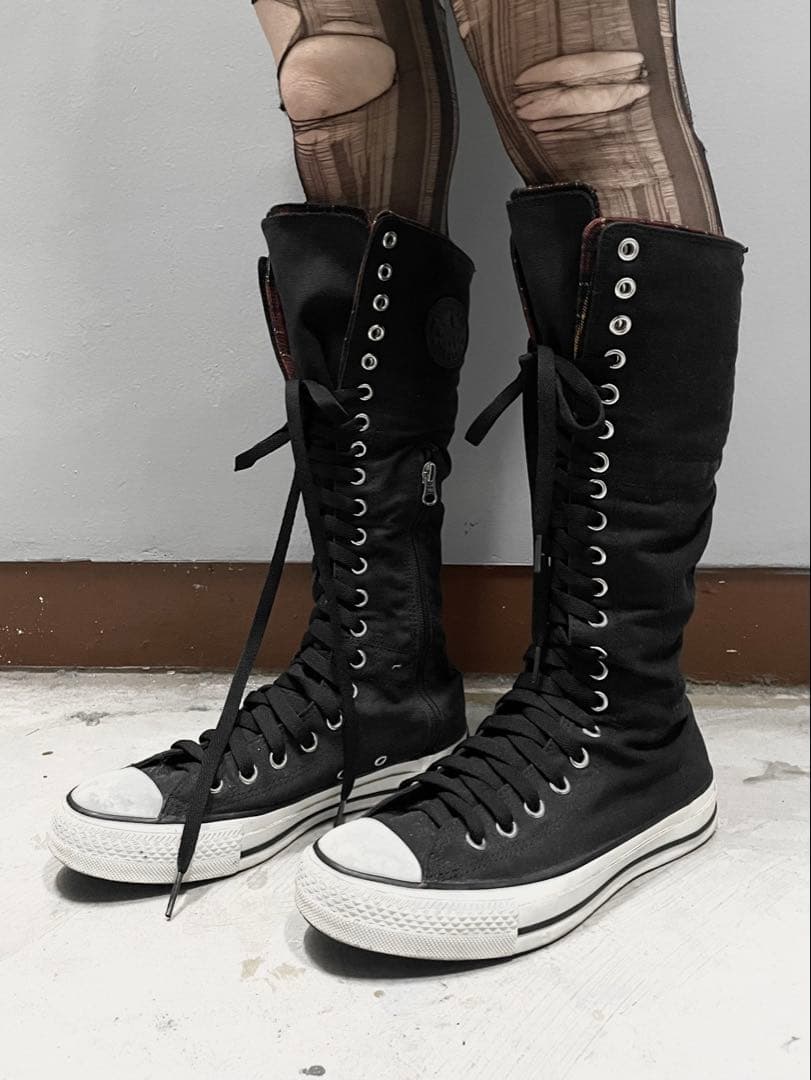 靴 converse ALL STAR long lace boots 25.5