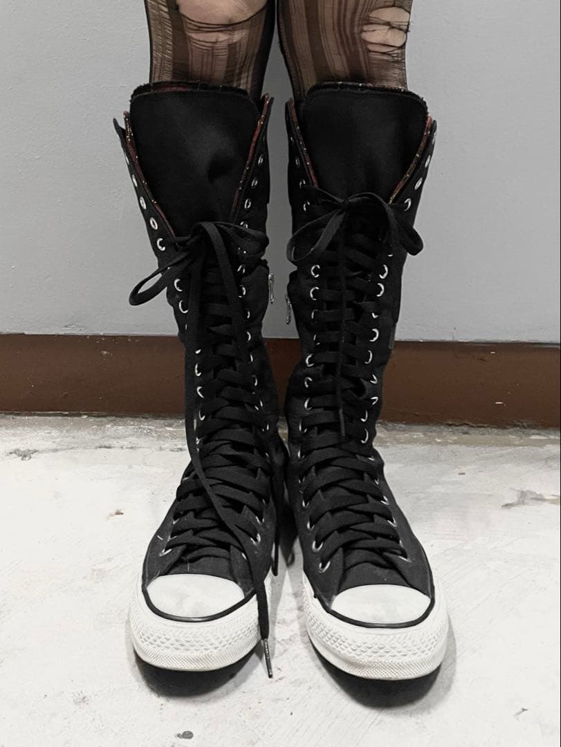 靴 converse ALL STAR long lace boots 25.5