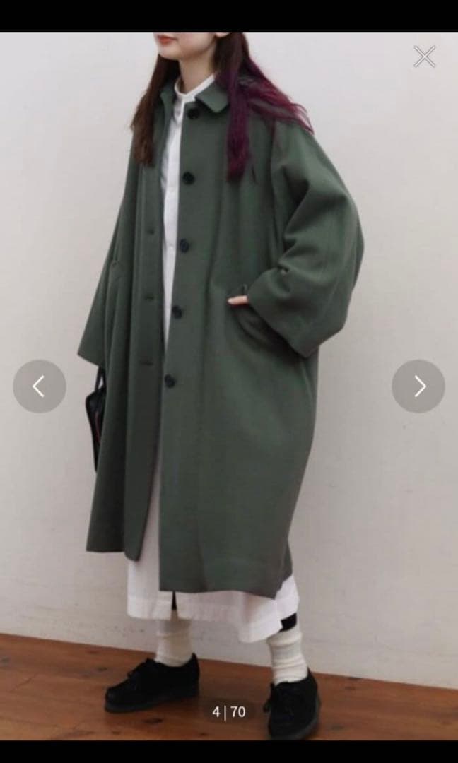 fig London エアリアルパイル Phebe CO グリーン