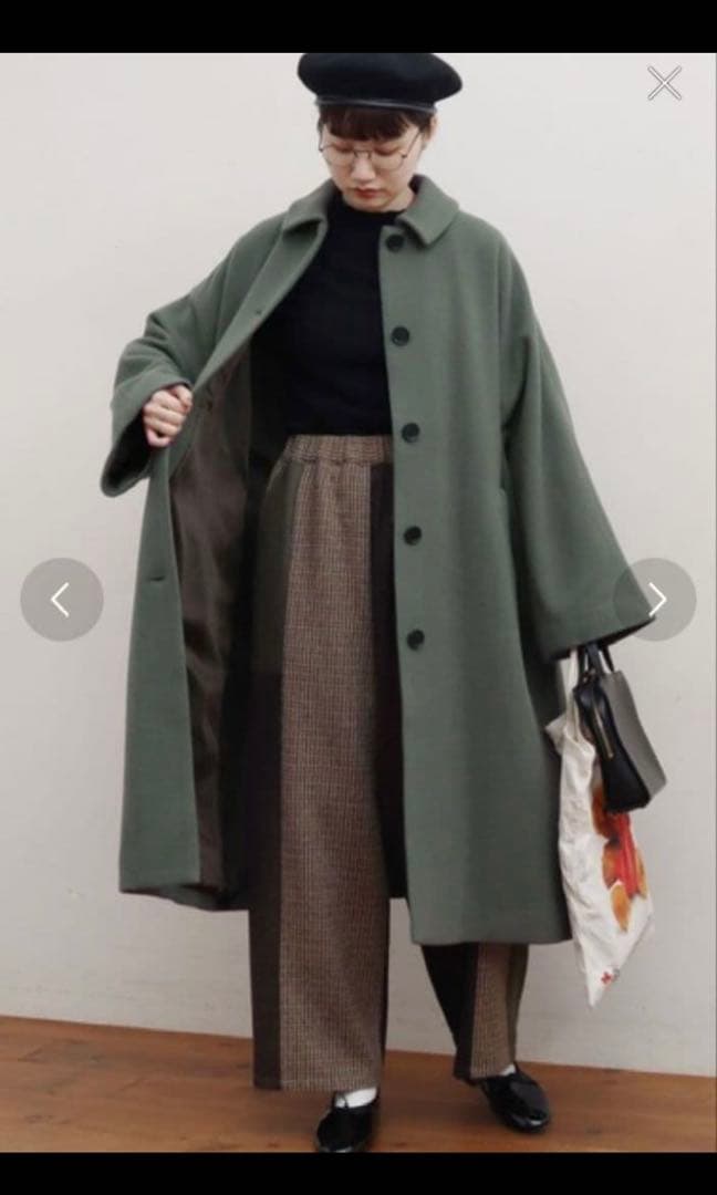 fig London エアリアルパイル Phebe CO グリーン