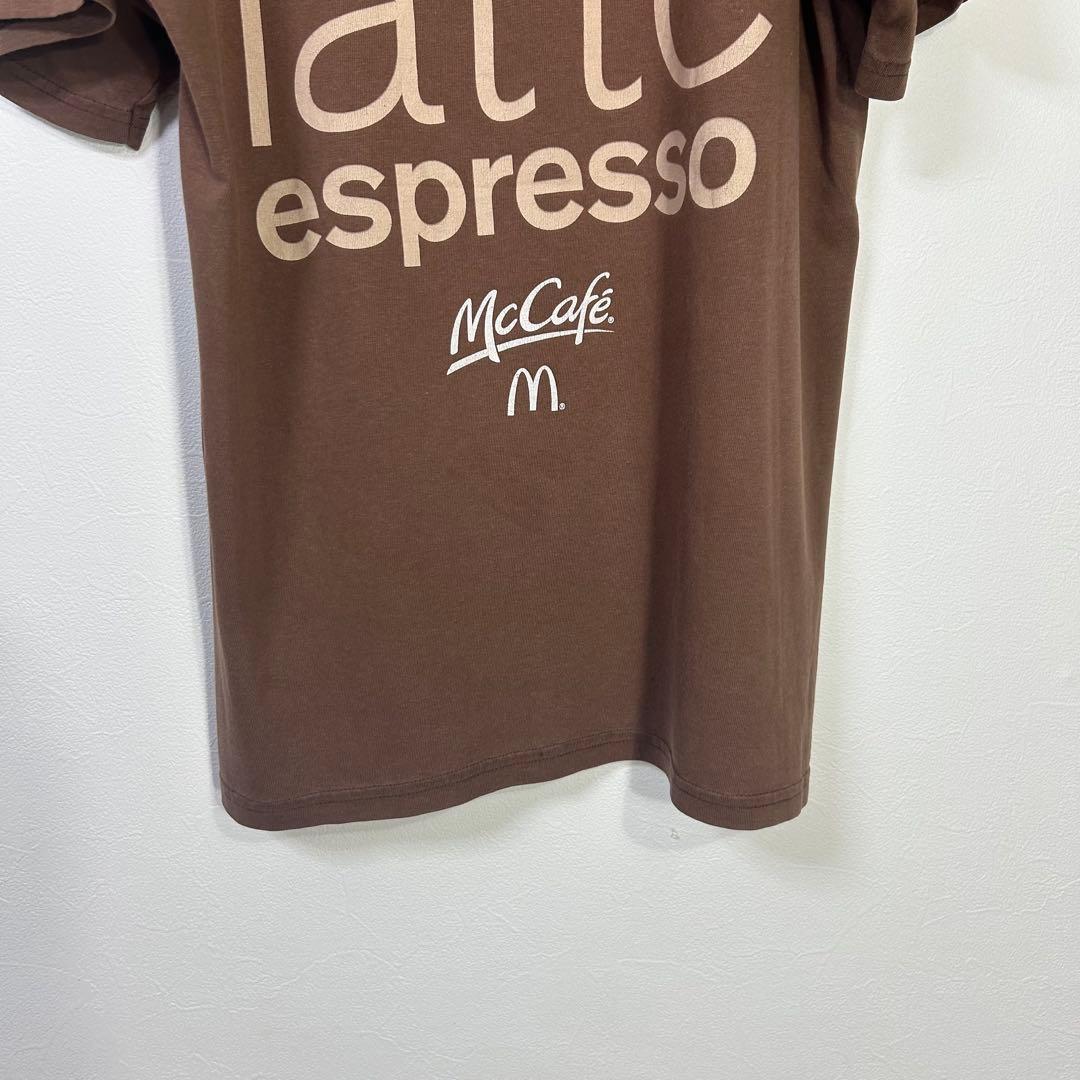 マクドナルド tシャツ カフェ 企業 tee Old レトロ マクド ブラウン