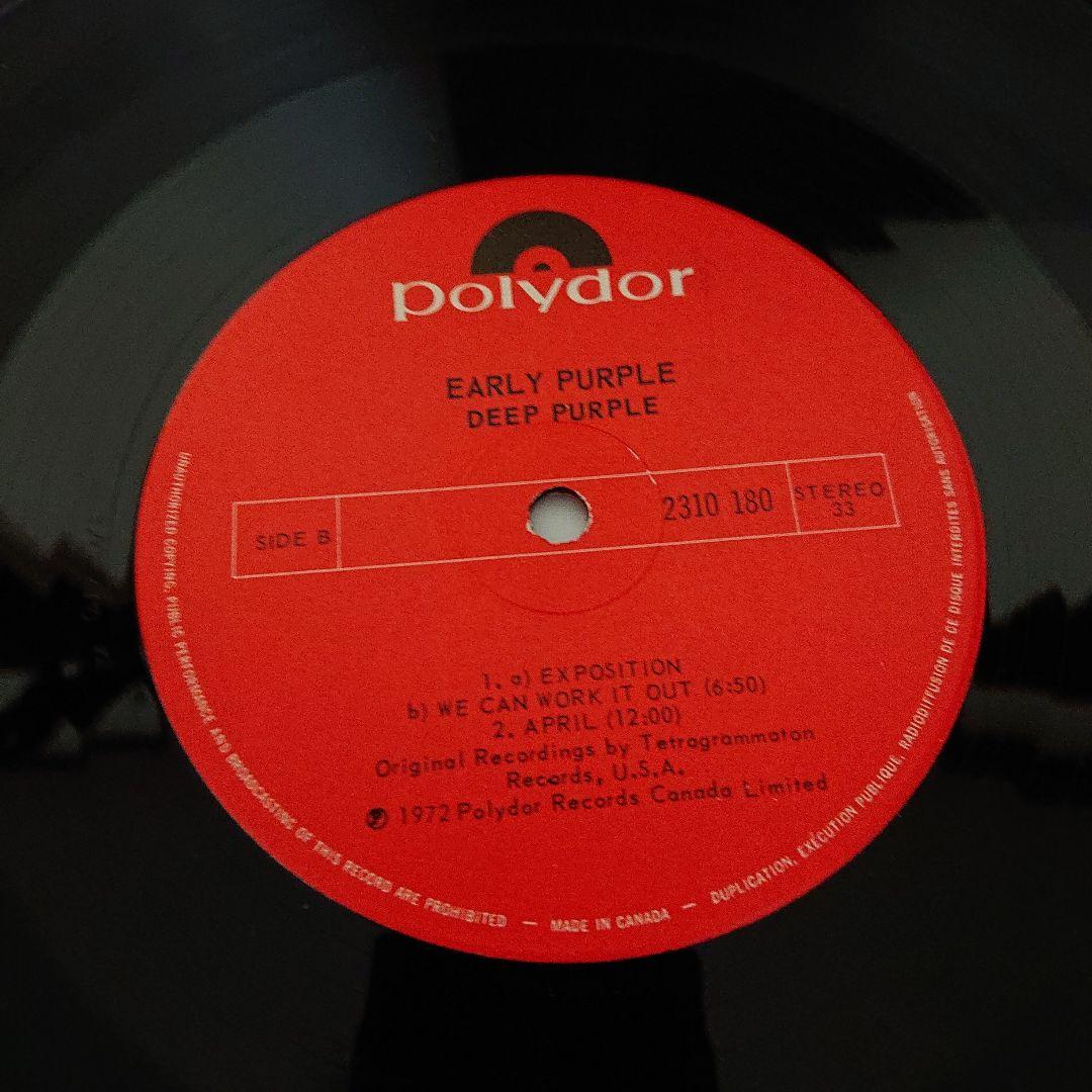 【カナダ盤初期ベストLP】DEEP PURPLE/Early Purple