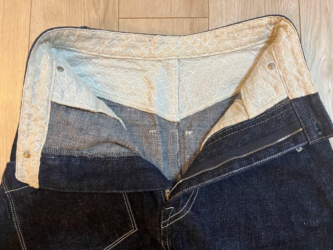uni　ミナペルホネン　ロングスカート　デニム　34 indigo