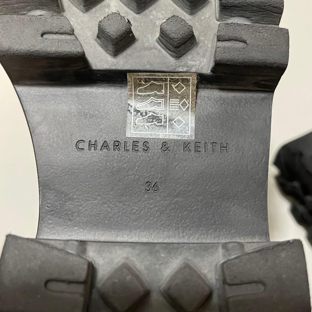 CHARLES&KEITH サイドジップ アンクルブーツ36/23.0cm