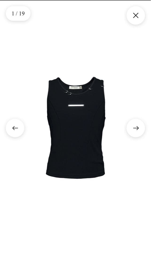 【新品未使用】jent louis ピアスタンクトップ size:M