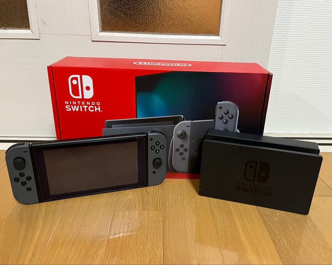 Nintendo Switch 本体 グレー 付属品あり