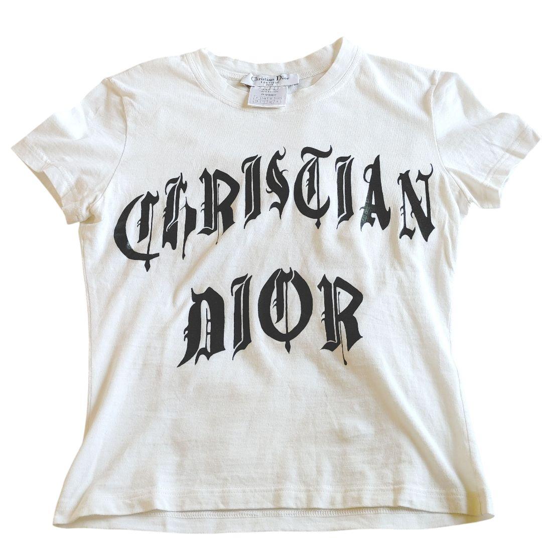 Christian Dior ガリアーノ1947 2002 ロゴプリントTシャツ