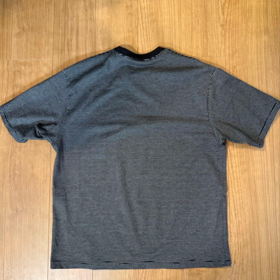ennoy エンノイ ボーダーTシャツ ブラック Lサイズ
