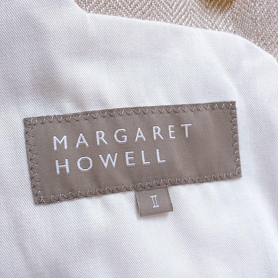 MARGARET HOWELL ベージュ　テーラード　ジャケット　麻　綿　M相当