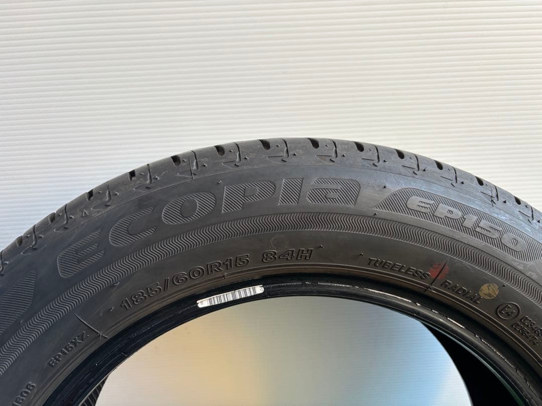 【国産バリ溝・送料無料‼️】185/60R15ブリヂストンECOPIA EP150