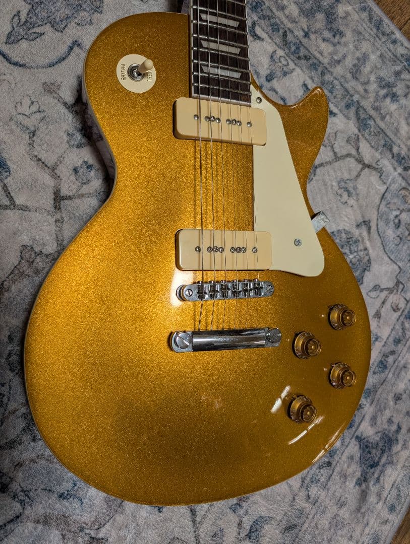 メーカー不明 レスポールタイプ ゴールドトップ P90