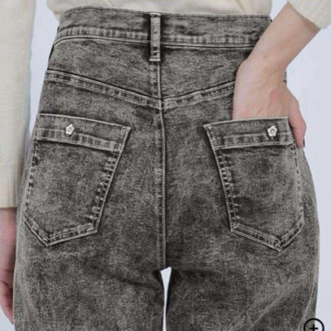 タグ付き未使用 MARY QUANT フロントタックデニム パンツ M