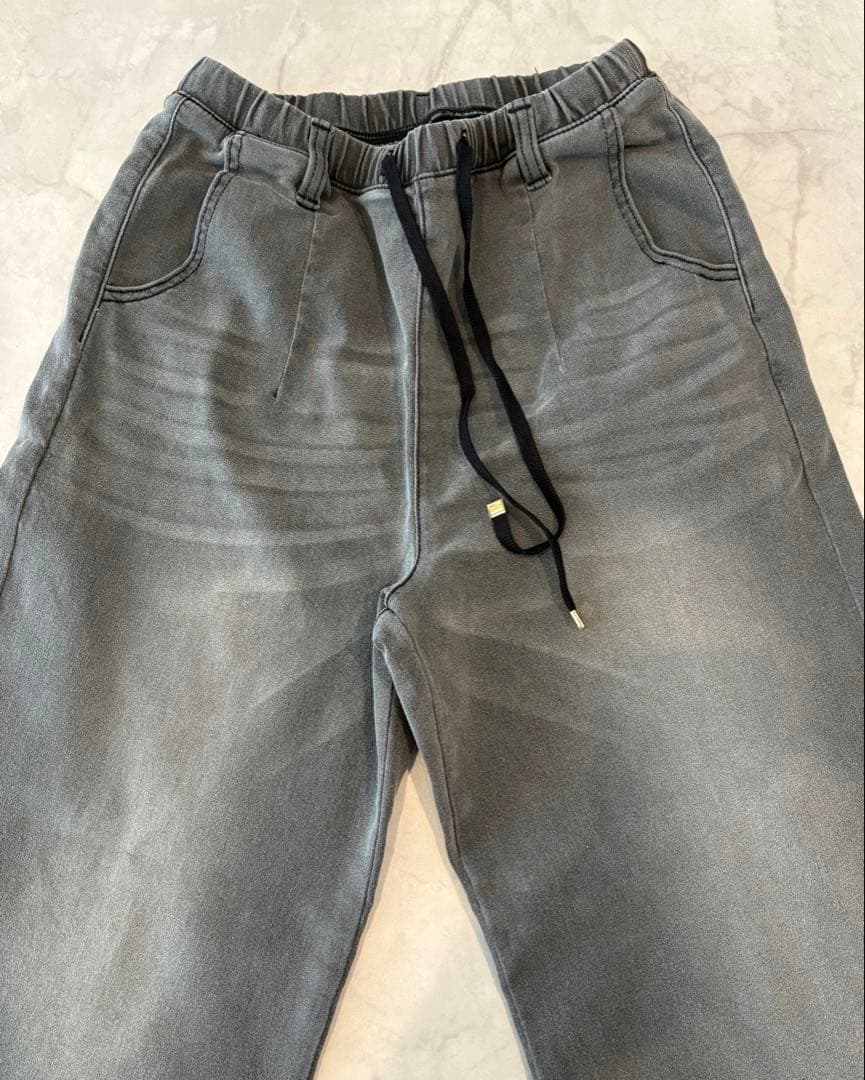 Vinドロストストレッチデニムワイドパンツ
