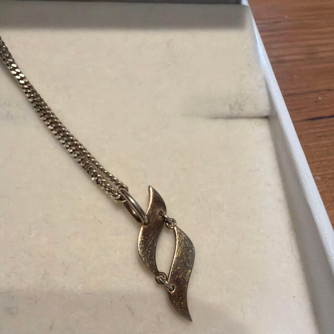 SHRINE S LOGO ネックレス 金メッキ