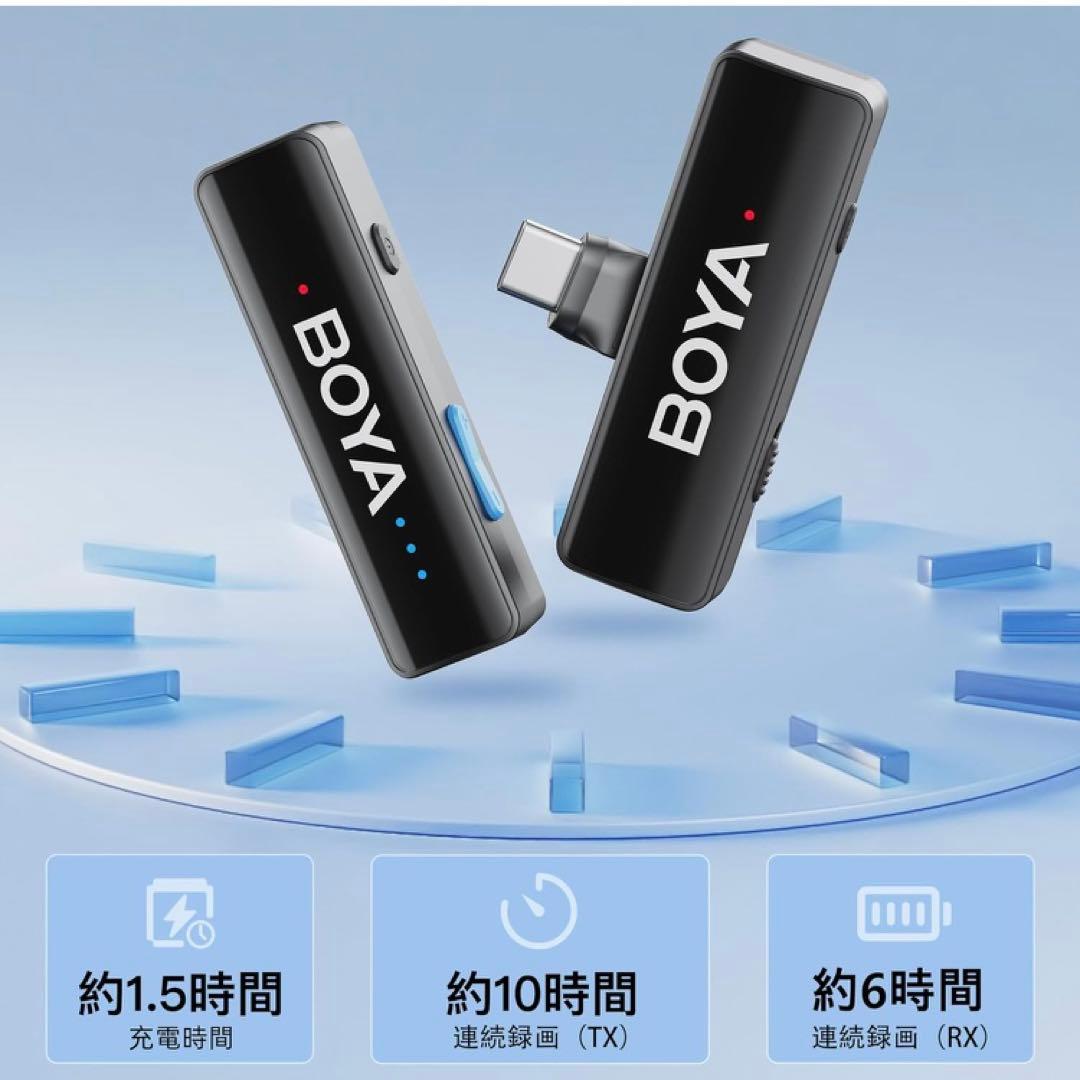 BOYALINK V2.0 A2 ワイヤレスマイク ピンマイク 無線