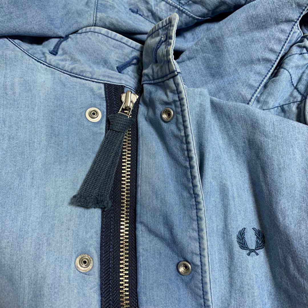 希少 FRED PERRY フレッドペリー デニム モッズコート L•XL相当