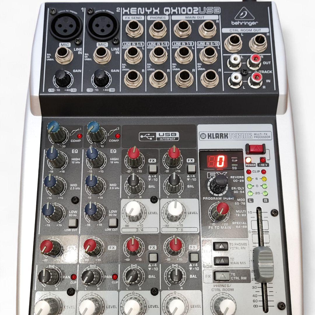 Behringer XENYX QX1002USB アナログオーディオミキサー
