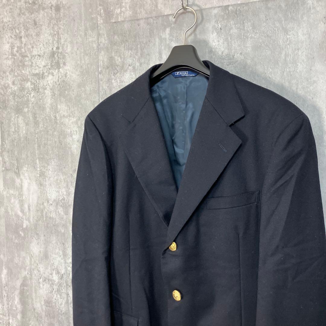 Polo by Ralph Lauren 金ボタン 紺ブレ ブレザージャケット