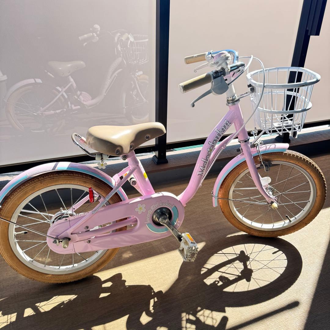 メレ・ククイキッズA 変速なし 16インチ 子供用自転車　ピンク