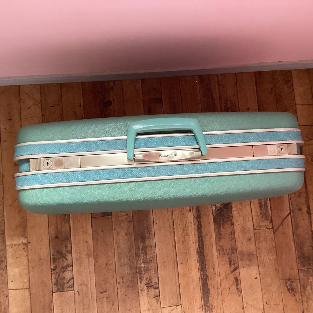サムソナイト ビンテージ 60s 70s ミントグリーン スーツケース レトロ