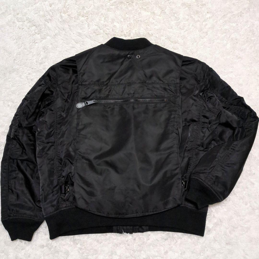 ATTACHMENT×AVIREX♦別注 3WAY リバーシブル MA-1 黒5