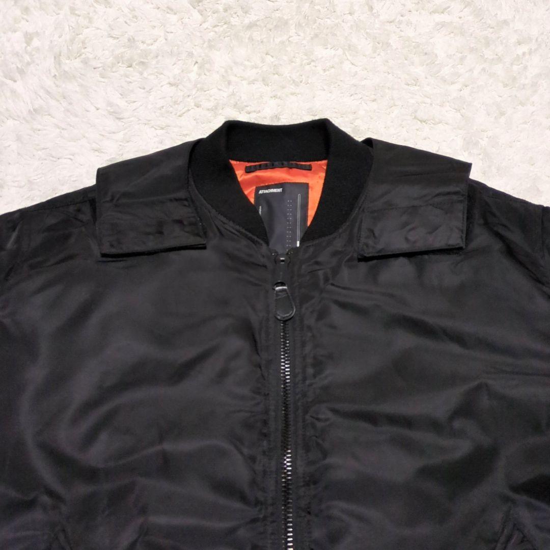 ATTACHMENT×AVIREX♦別注 3WAY リバーシブル MA-1 黒5