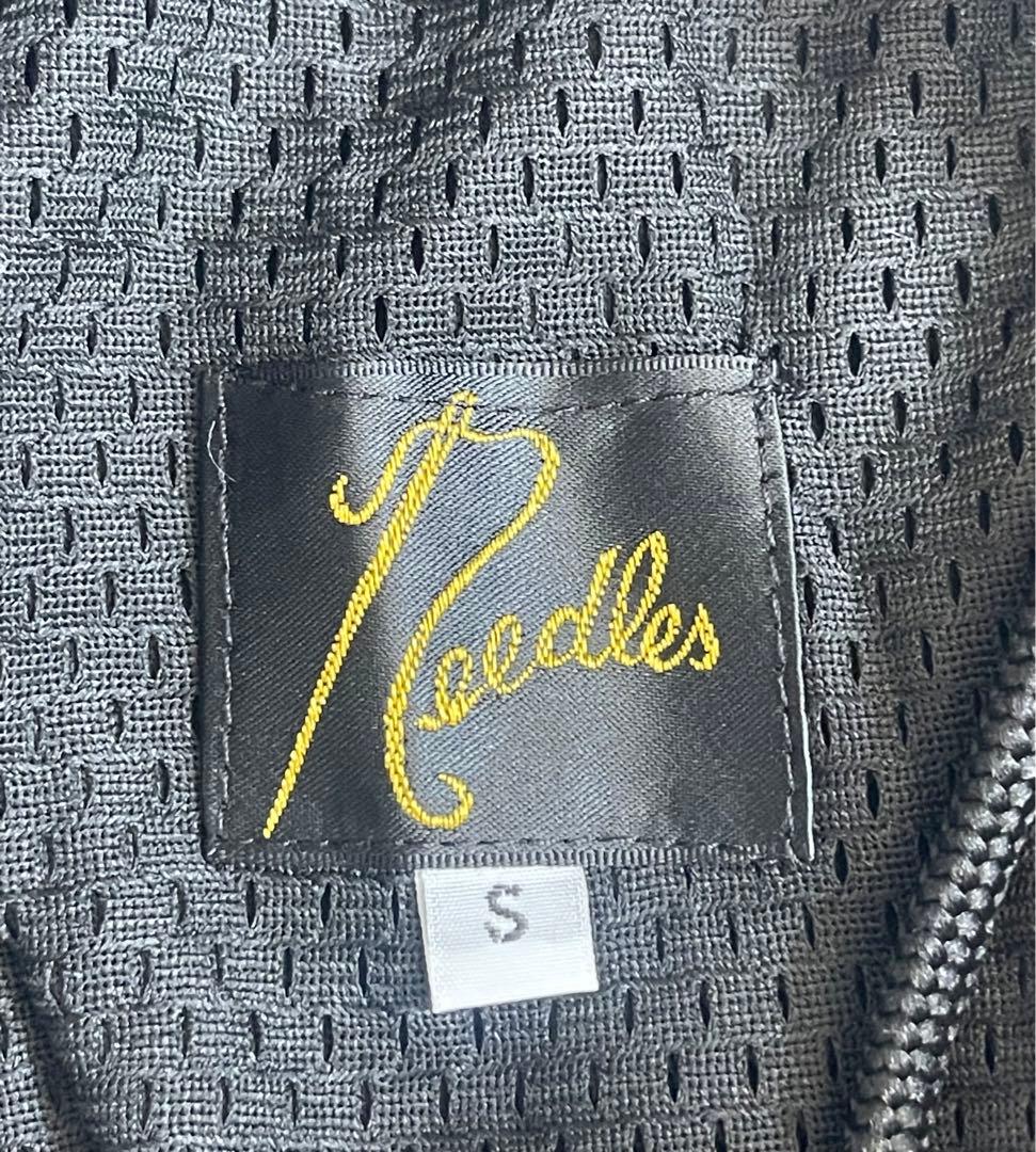 Needles ニードルズ トラックパンツ S ブラック 蝶刺繍