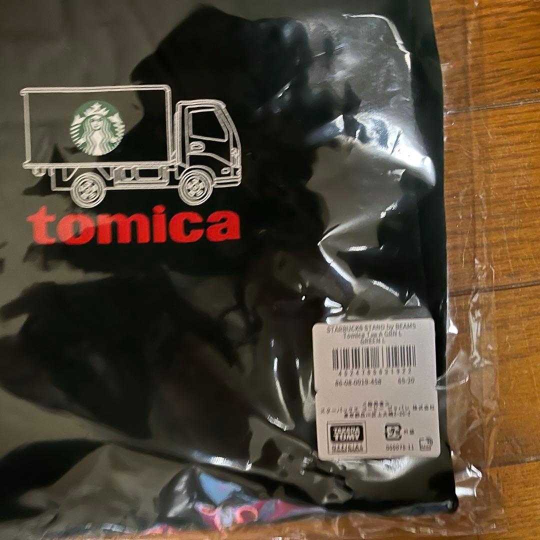 STARBUCKS STAND by BEAMS トミカ　Tシャツ L サイズ