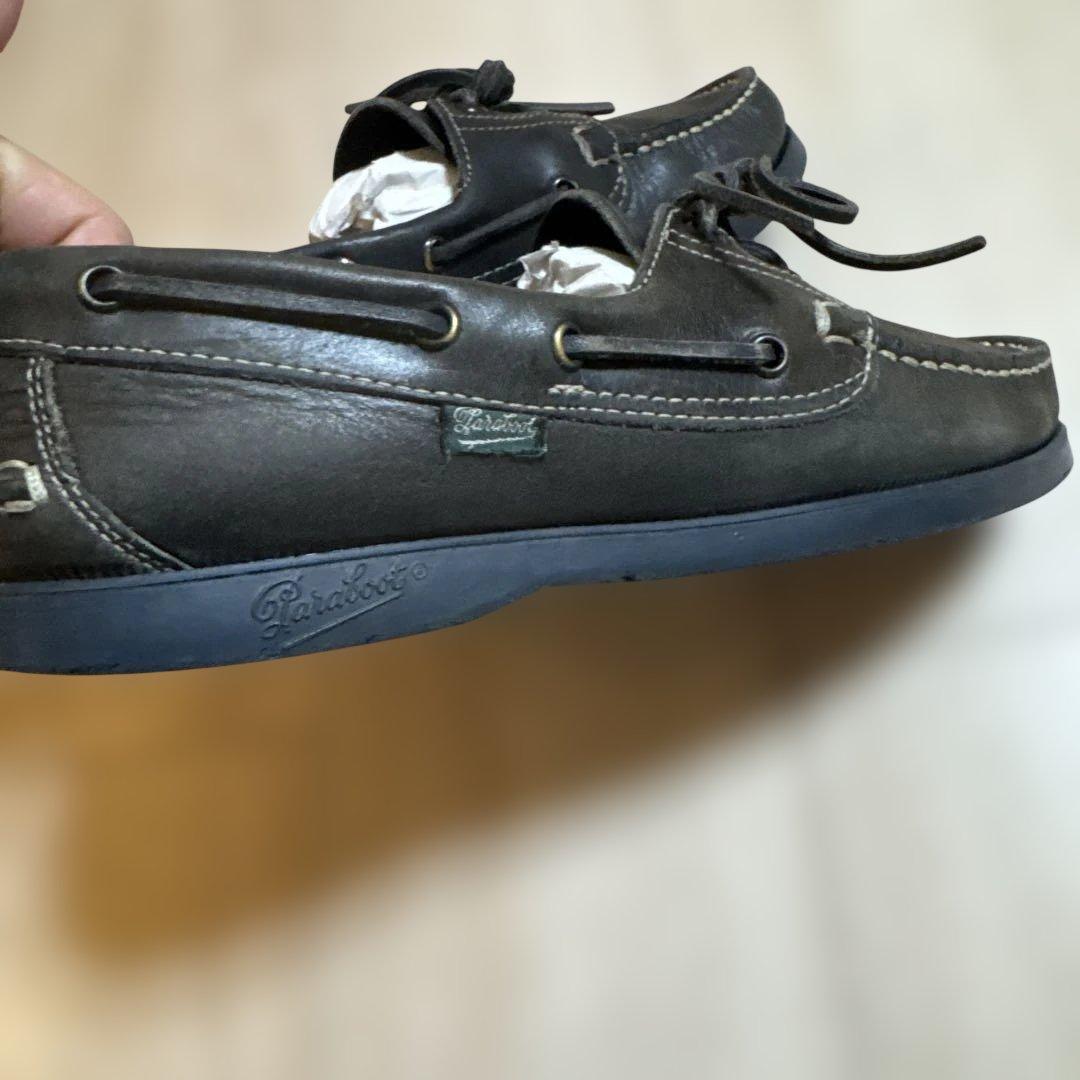Paraboot Cousu Mainブラックモカシン