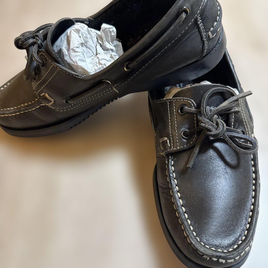 Paraboot Cousu Mainブラックモカシン