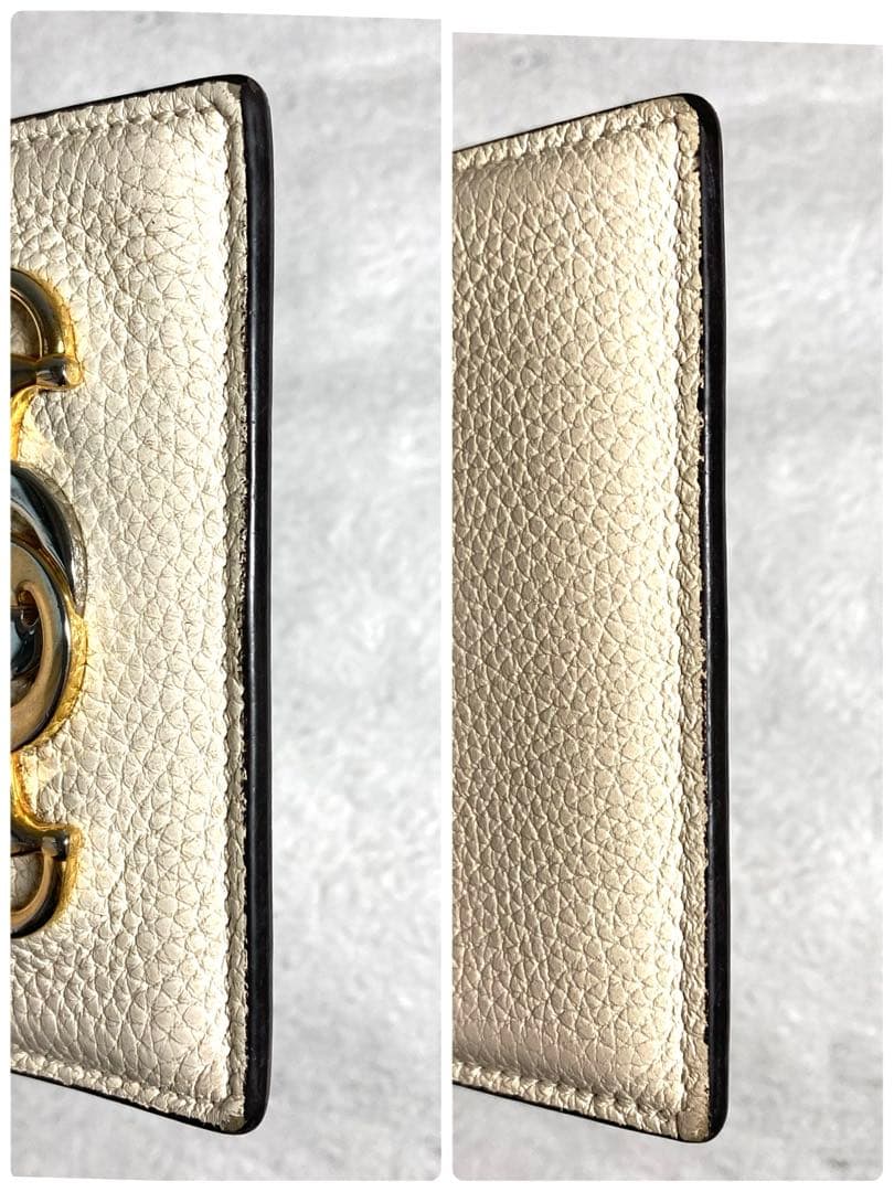 良品　GUCCI グッチ　ホースビット　レザー　カードケース　名刺入れ