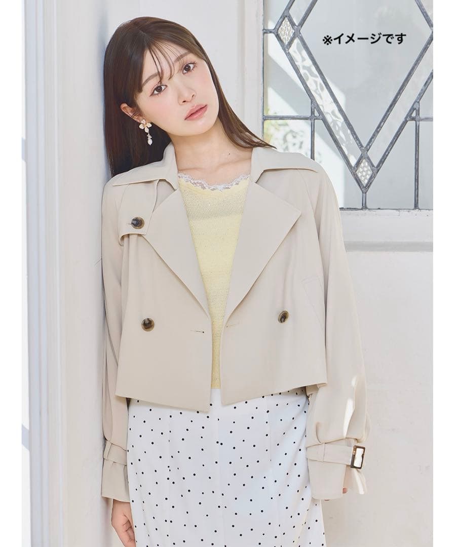 【タグ付き新品未使用】LILLIAN CARAT ショートトレンチコート M