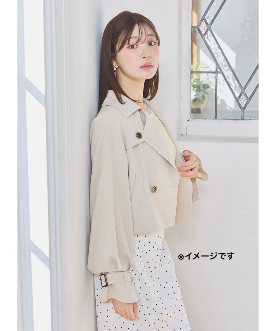 【タグ付き新品未使用】LILLIAN CARAT ショートトレンチコート M